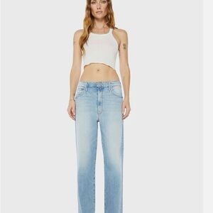 Mother jeans spitfire in I confess Baggy straight 
Inseam 28’